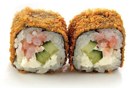 Теплый с креветками