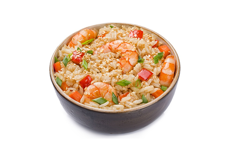 Тяхан с королевской тигровой креветкой