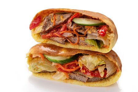 Пита с куриной котлетой-гриль