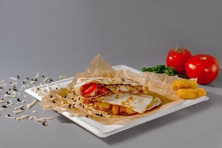 Шаверма с наггетсами