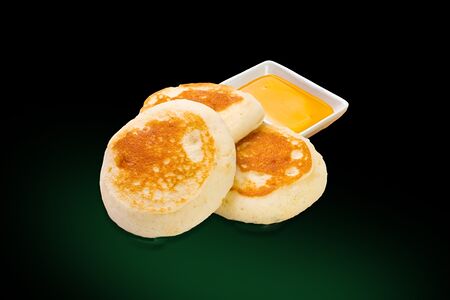 Мини-панкейки с мёдом