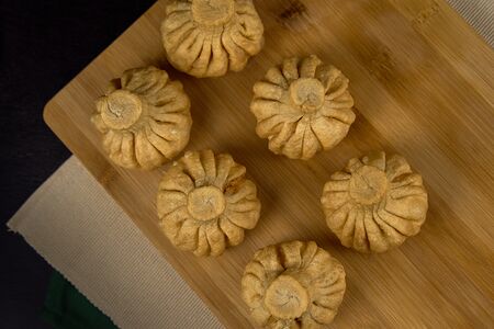 Жареные хинкали с сыром