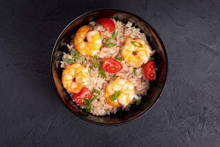 Тяхан с креветкой