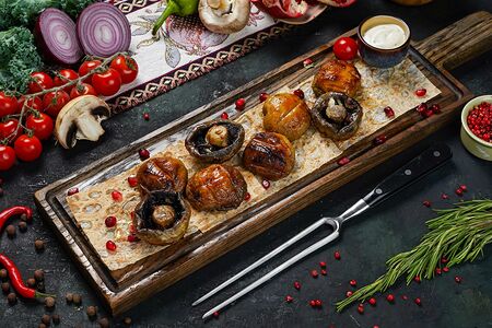 Шампиньоны на углях