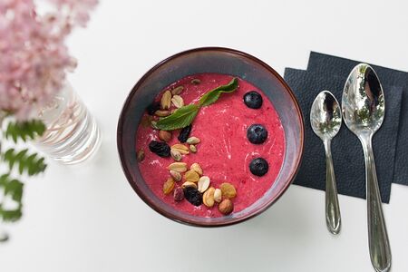 Розовый смузи