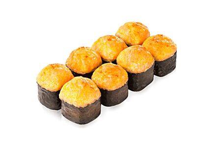 Запеченный ролл с лососем