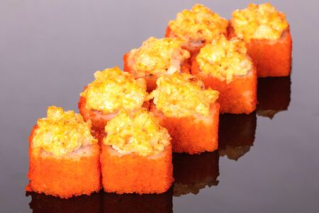 Запеченный ролл Креветка