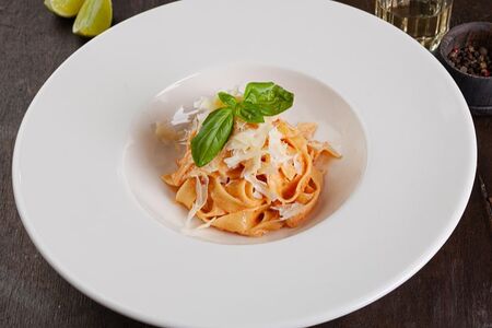 Паста с лососем