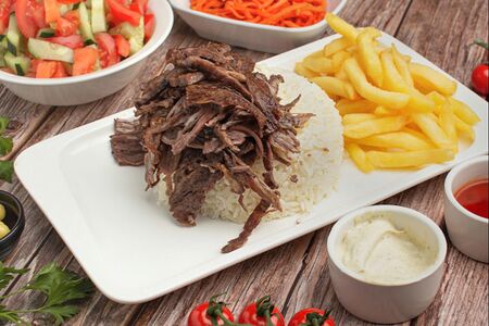 Донер с рисом и курицей