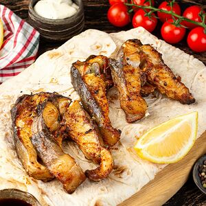 Осетрина на углях