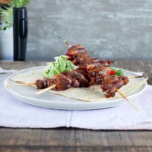 Шашлык из куриных сердечек