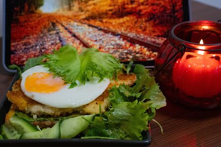 Клаб-сендвич с куриным филе гриль