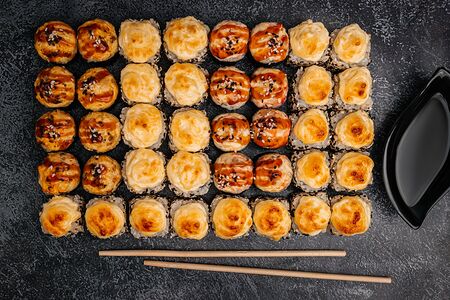 Сет 5 запечённых роллов