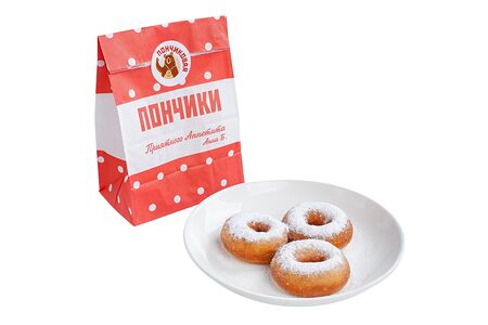 Пончики с сахарной пудрой