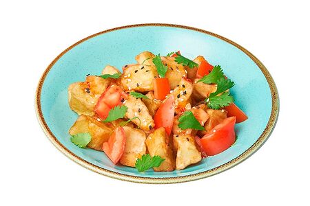 Салат с баклажанами и томатами