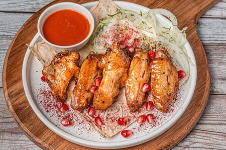 Куриные крылья на мангале