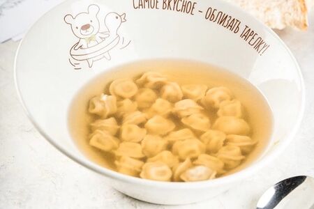 Суп с мини-пельмешками