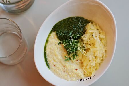 Пшенная каша с песто