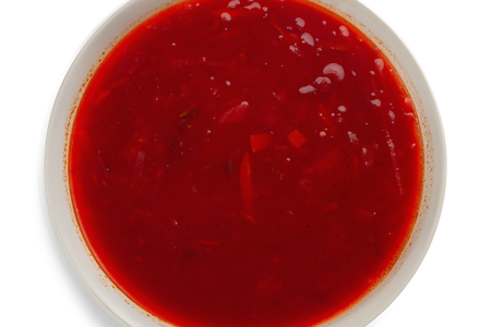 Борщ с куриным филе