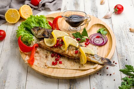 Сибас на углях