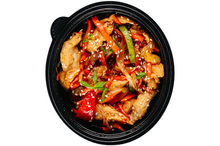 Лапша Курица с овощами