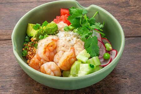 Поке с креветками