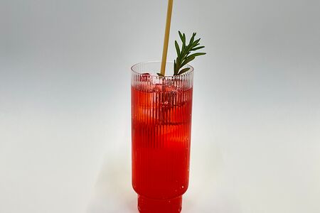 Брусничный лимонад с розмарином