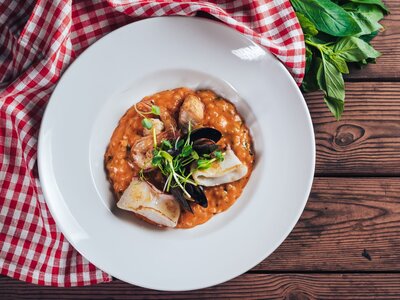 Ризотто с морепродуктами