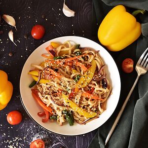 Удон с овощами