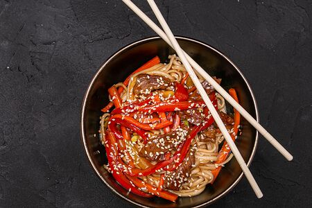 Удон с говядиной