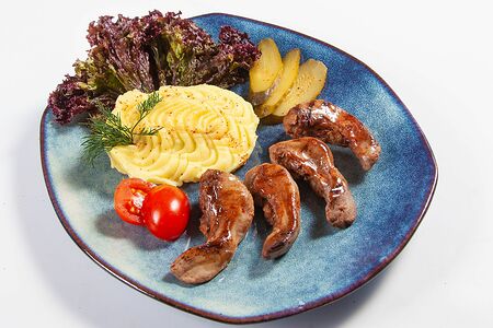 Язычки бараньи с пюре