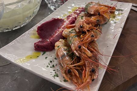 Креветки на гриле