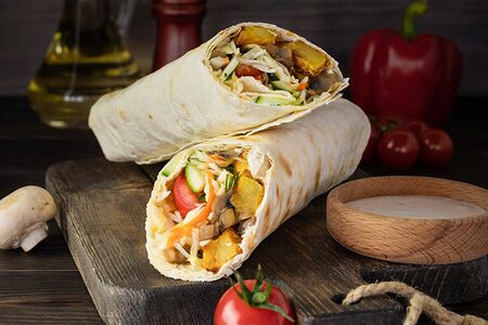 Шаурма Вегетарианская на углях