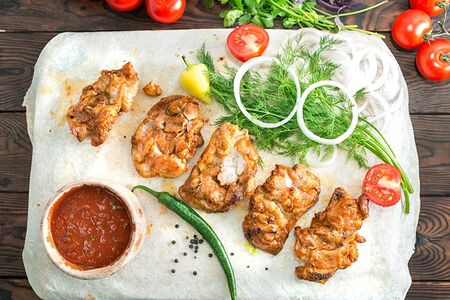 Шашлык из куриного бедра