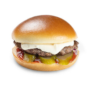 Сырный бургер малый new