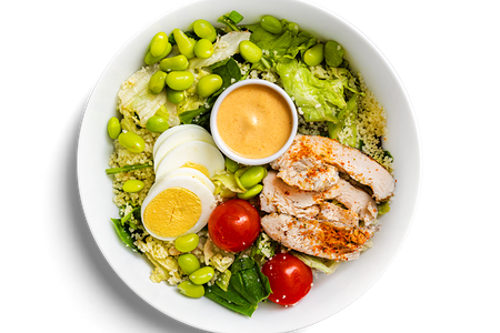 Боул Грин с курицей и соусом Манго