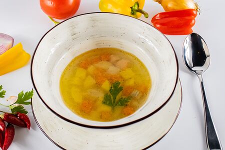 Уха из семги и судака