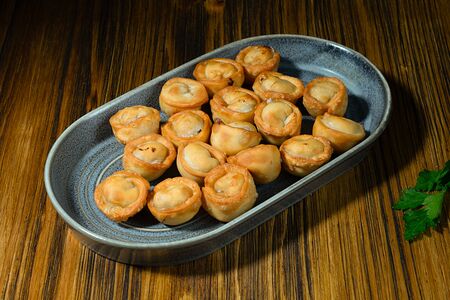 Жареные пельмени