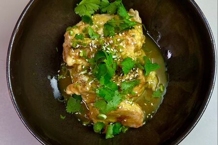 Судак Орли с картофельным кремом