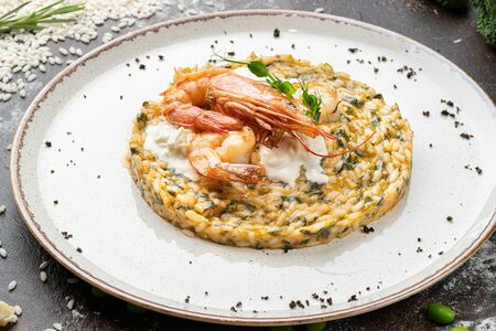 Ризотто с креветками