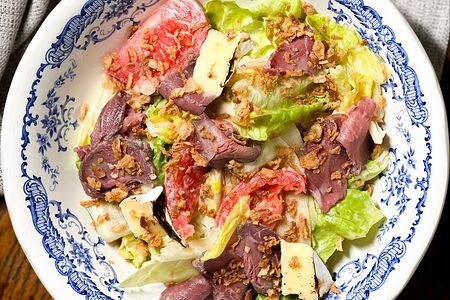 Салат с ростбифом