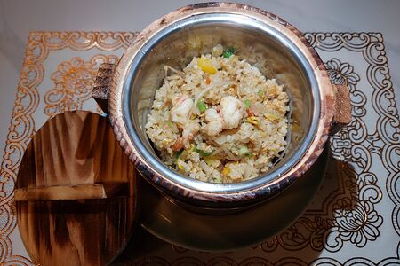 Жареный рис с морепродуктами