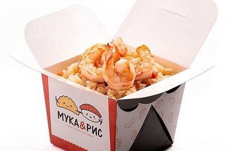 Тяхан с креветками