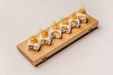 С гребешком и манго