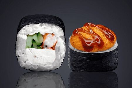 Запечённый с креветкой