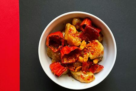 Баклажаны в кисло-сладком соусе