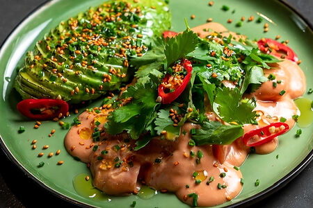 Севиче с лососем и авокадо