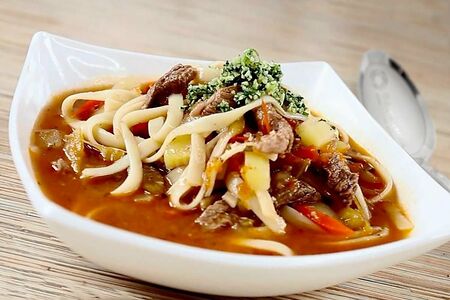 Лагман с говядиной