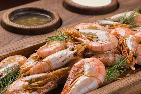 Креветки жареные