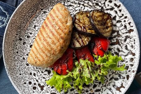 Кебаб из индейки с овощами